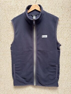 Cotopaxi Fleece Vest Navy Full Zip Gorpcore Outdoor Hiking Recycled Poly Sz S